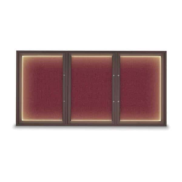 Corkboard, Deep Burgundy/Bronze, 72"x36"