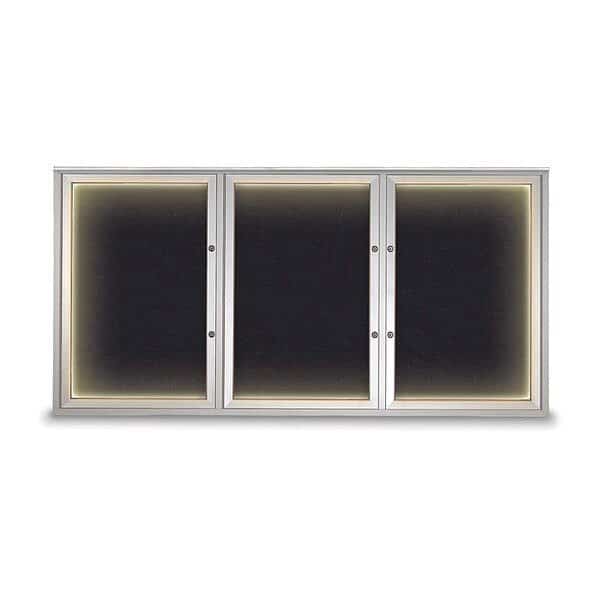 Corkboard,Rubber/Satin,72"x36", Mfr#: UV418ILEDPLUS-SATIN-RUBBER, UNITED VISUAL PRODUCTS