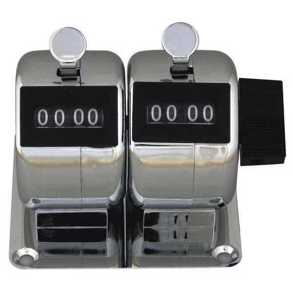 Counter, Hand Tally, 2 Gang, 4 Digits, ENM, Mfr# M4502