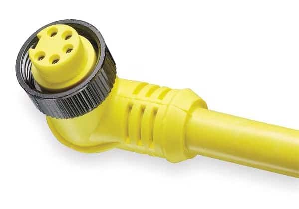 Cordset, 5 Pin, Receptacle, Female