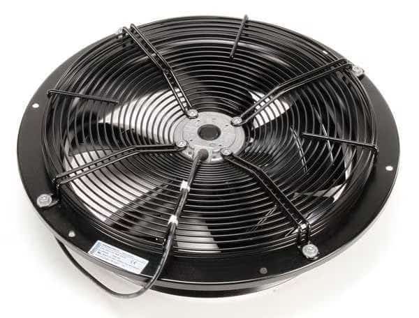 Axial Fan, Round, 230V AC, 1 Phase, Galvanized Steel, 397mm W.
