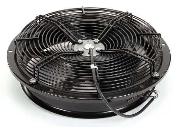 Axial Fan, Round, 115V AC, 1 Phase, Galvanized Steel