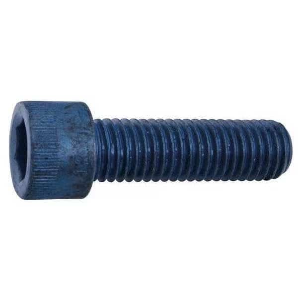 M20-2.50 Socket Head Cap Screw, Socket, Metric Blue Steel, 50 mm Length, 5 PK
