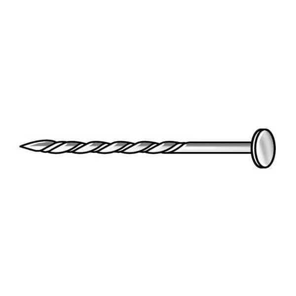 Deck Nail, Flat, Galv, 6d, PK160