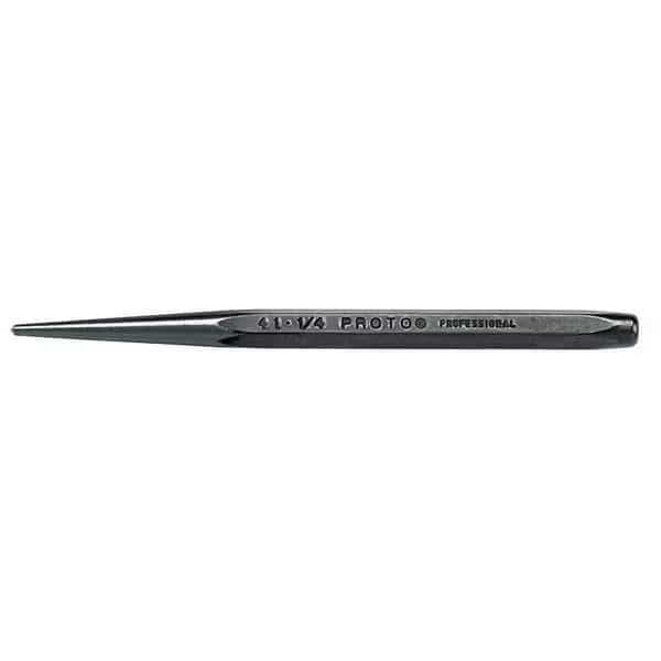 Center Punch, S2, 1/4 x 4-3/4 In, Black