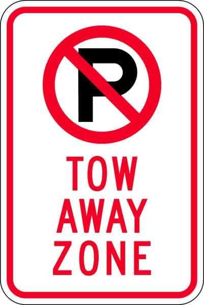 Sign, Tow Away Zone, 18X12", EGP, ZING, Mfr# 2496