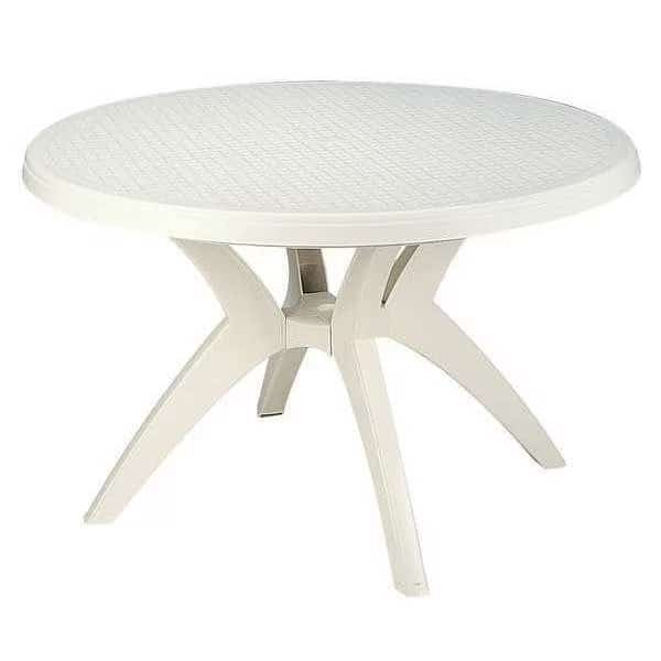 Table,46",Resin,Wht,Discoloration/Fading, Mfr#: US526704, GROSFILLEX