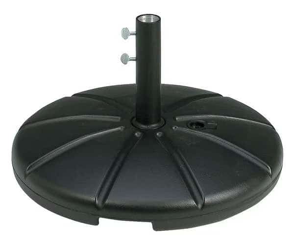 Umbrella Base with Filling Cap, Black