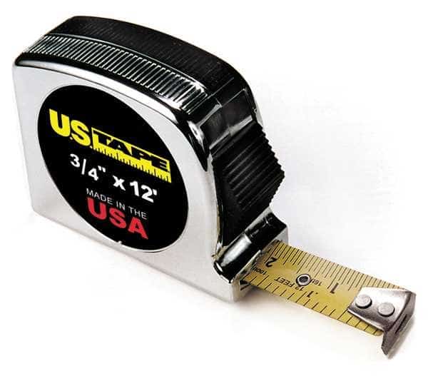 12 ft Tape Measures, 3/4 in Blade, US TAPE, Mfr# 56908