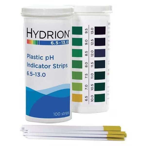 pH Strips,Hydrion Spectral,6.5-13,PK100, Mfr#: 9600, MICRO ESSENTIAL