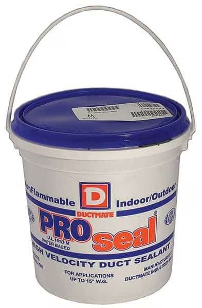Low VOC Duct Sealant, 1 gal, Pail, Gray, Water Base, Ductmate, Mfr#: GRPROSEAL1