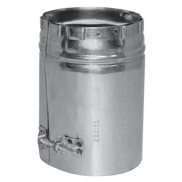 Male Vent Adapter,5" Dia.,6" L, Mfr#: 5EUA-M, AMERI-VENT