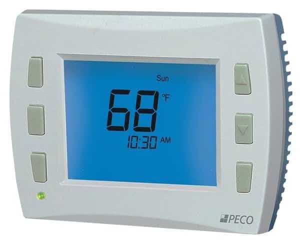 Low Voltage Thermostat, 7, 5-2, 5-1-1 Programs, 3 H, 2 C, Hardwired/Battery/Power Stealing, 24VAC
