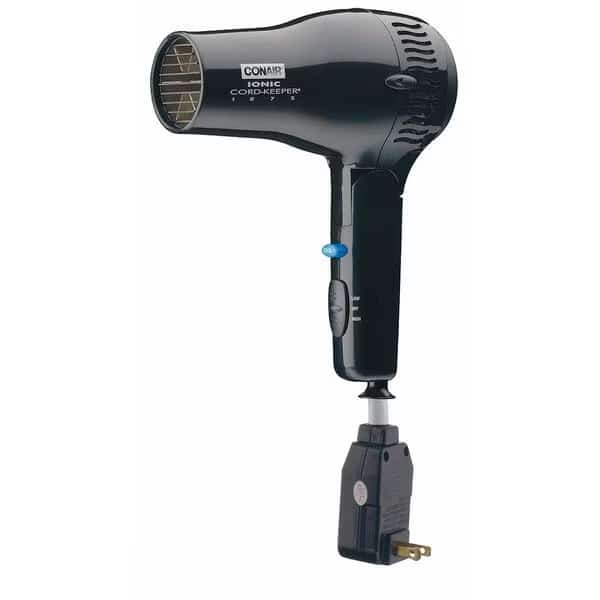 Hairdryer,Handheld,Black,1875 Watts,Ion, Mfr#: 169BIW, CONAIR