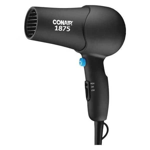 Hairdryer, Hand, Black, 1875 W, Soft Surface
