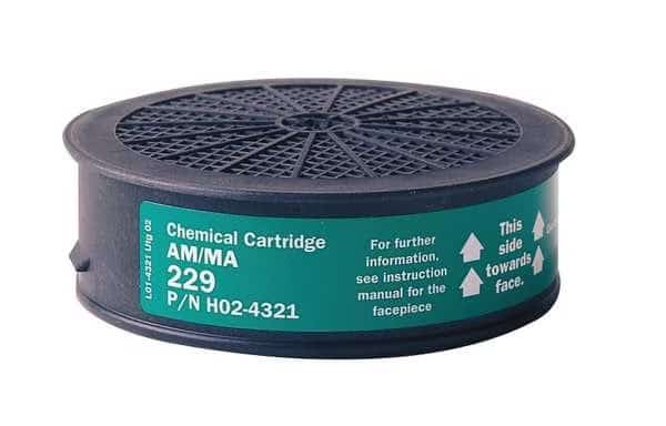Cartridge, Green, Push to Connect, Sundstrom Respirators