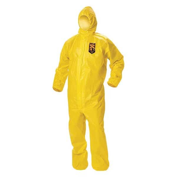 Disposable Coverall, Hooded, M, KleenGuard(TM) A70, Zipper, Elastic Cuff, Elastic Ankle, Bound Seam