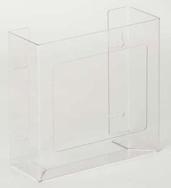Glove Box Dispenser, Acrylic Plastic, Holds (2) Boxes , Clear , 10"H x 10-1/2"W x 3-3/4"D