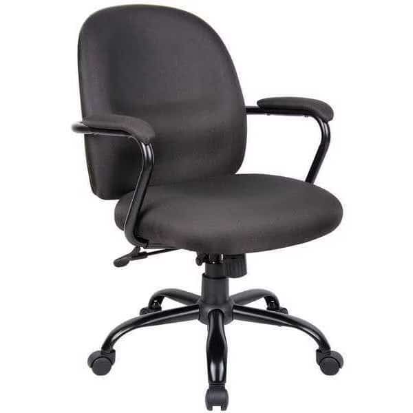 Executive Chair, Fabric Black, Height 34" to 37-1/2"