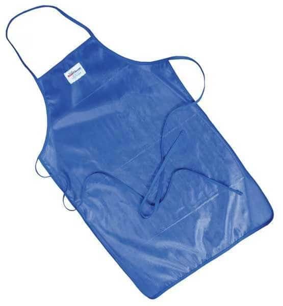 Bib Apron, Blue, 36 In. L, 24 In. W