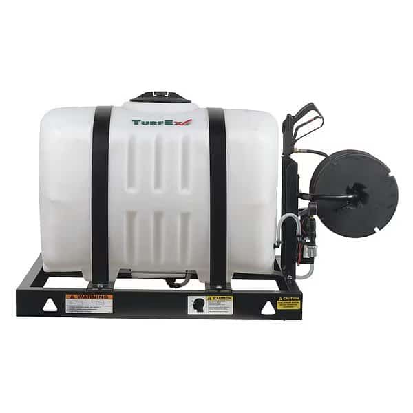 100 gal Skid Electric, Polyethylene, 50 ft L Hose, 60 psi Max