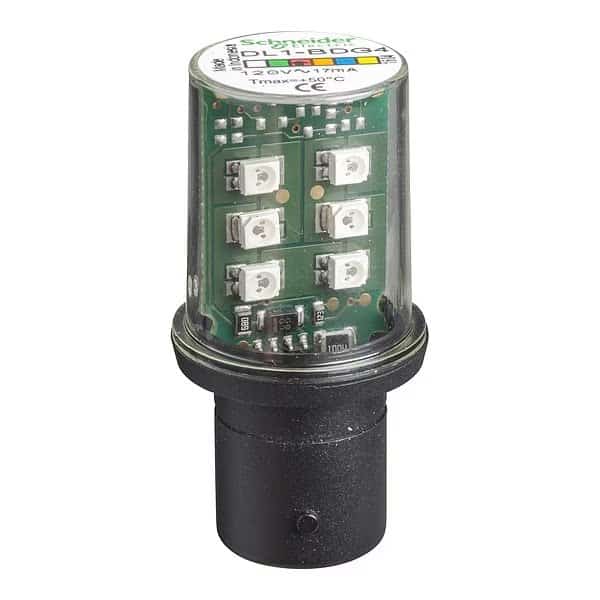 Steady LED Lamp, Red, 120VAC