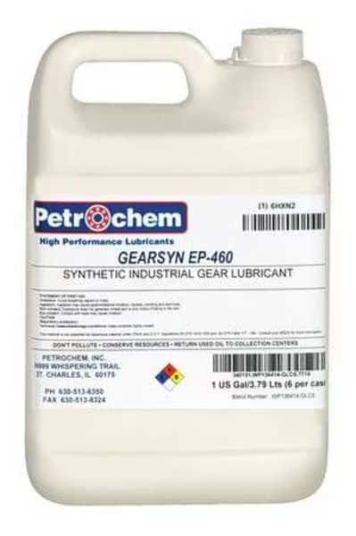 1 gal Gear Oil Pail 460 ISO Viscosity, 140 SAE, Clear