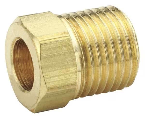 1/4" Inverted Flare x MNPS Brass Flare Nut 10PK
