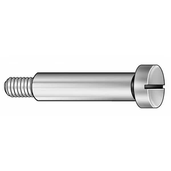 Precision Shoulder Screw, M5-0.80 Thr Sz, 6 mm Thr Lg, 10 mm Shoulder Lg, 18-8 Stainless Steel