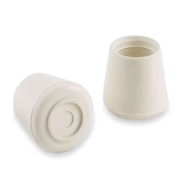 Protective Leg Tips, Slip-On, Round, PK24
