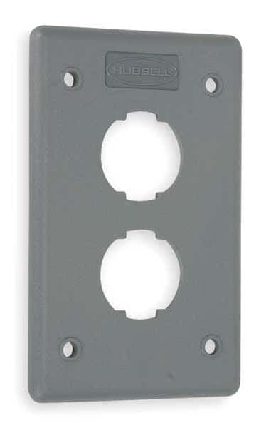 Wall Plate, 2port, 1gang