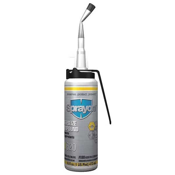 Anti-Seize, 16 oz, Brush Top Bottle, Grey