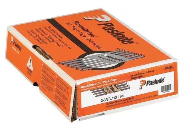 Collated Framing Nail, 2-3/8 in L, Not Applicable, Brite, Offset Round Head, 30 Degrees, 2000 PK