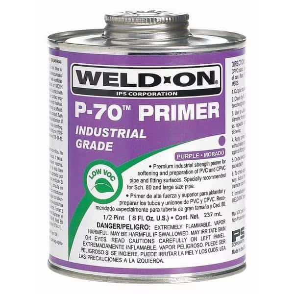 P-70 Purple Primer PVC/CPVC 1/2 Pint
