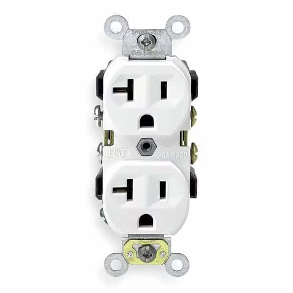 Receptacle, LEVITON, Mfr# CR20-W