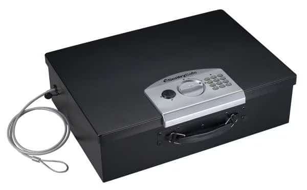 Compact Safe, 0.5 cu ft, 16 lb, Electronic, Override Key Lock