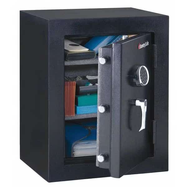 Fire Rated Security Safe, 3.4 cu ft, 163 lb, 1/2 hr. Fire Rating