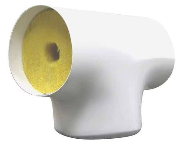 2-1/2" Fiberglass Tee Pipe Fitting Insulation, 2" Wall
