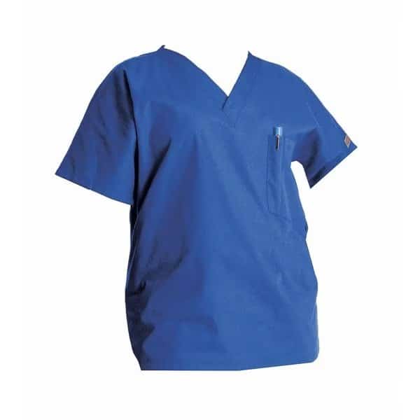 Scrub Shirt, L, Blue, Womens