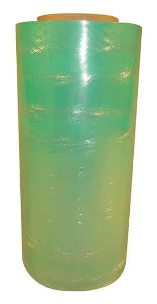Stretch Wrap, 12" W x 2000 ft. L, 60 ga, Cast Style, Light Green, Light Duty
