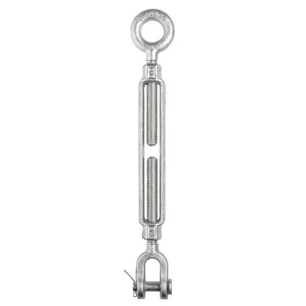 Turnbuckle, Jaw & Eye, Galv, 5/8 x 18 In