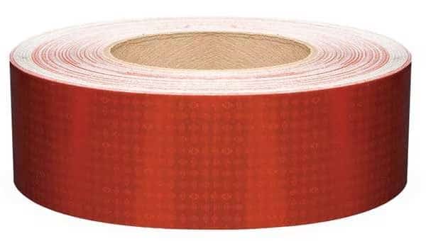 Reflective Tape, W 2 In, Red