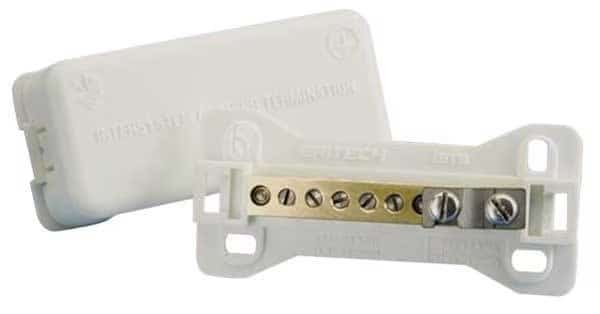 Grounding Busbar, 14 to 2 Conductor Size, Bronze