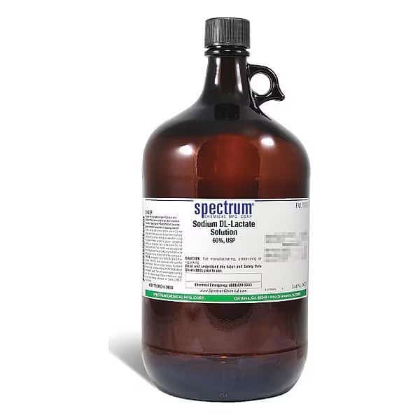 Sodm Lactate Sltn, 60 Pct, USP, 4L