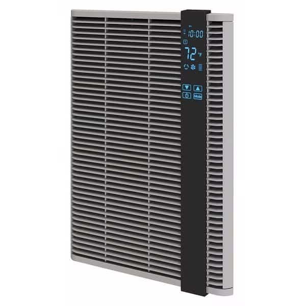 Recessed Electric Wall-Mount Heater, Recessed, 200 to 1500 W, 120V AC, Gray