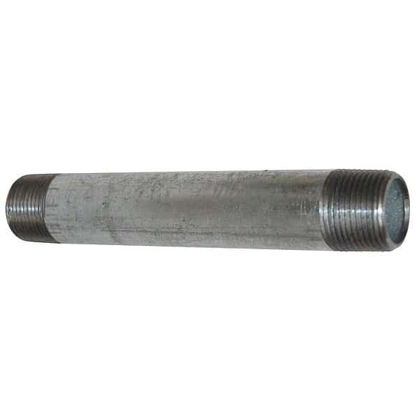 2-1/2" MNPT x 12" TBE Galvanized Steel Pipe Nipple Sch 40