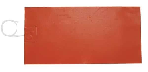 Strip Heater, 24 In. L, Silicone Rubber, Mounting Type: Standard