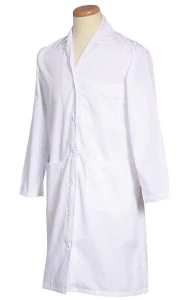 Lab Coat, Polyester/Cotton, 3 Pockets, Buttons