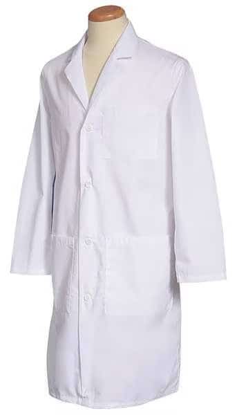 Lab Coat, Polyester/Cotton, 3 Pockets, Button