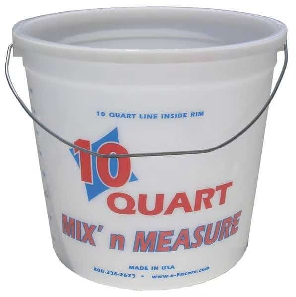 Mix and Measure Paint Bucket, HDPE, 10 qt, Encore Plastics, Mfr#: 1045139